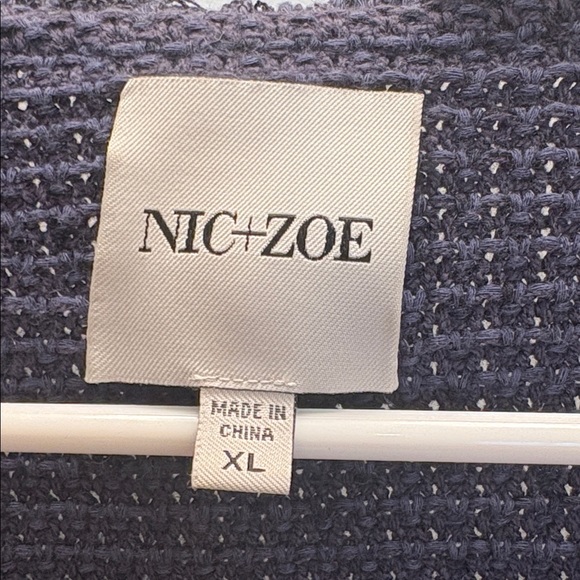 Nic + Zoe Fringe Mix Knit Jacket - Picture 2 of 10